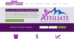 Desktop Screenshot of affiliatemanagementsolutions.com