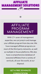 Mobile Screenshot of affiliatemanagementsolutions.com