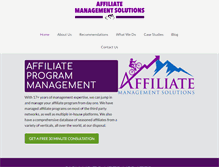 Tablet Screenshot of affiliatemanagementsolutions.com